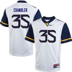 Men's West Virginia Mountaineers NCAA #35 Josh Chandler White Authentic Nike Stitched College Football Jersey ZE15D36AP